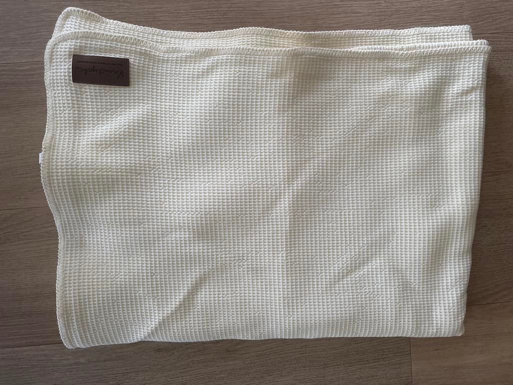 VanDyck wafel sprei - Crème, Huis en Inrichting, Overige maten, Beige, Nieuw, Ophalen of Verzenden