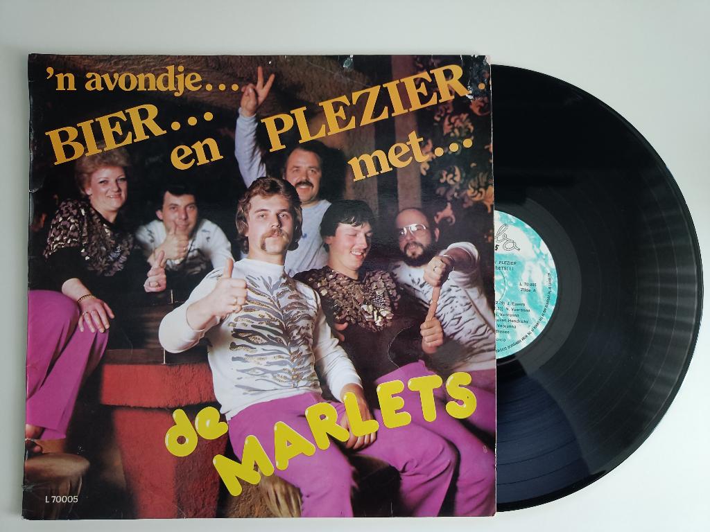 'N Avondje Bier en Plezier met De Marlets Vinyl, Cd's en Dvd's, Vinyl | Nederlandstalig, Ophalen of Verzenden, Gebruikt, 12 inch