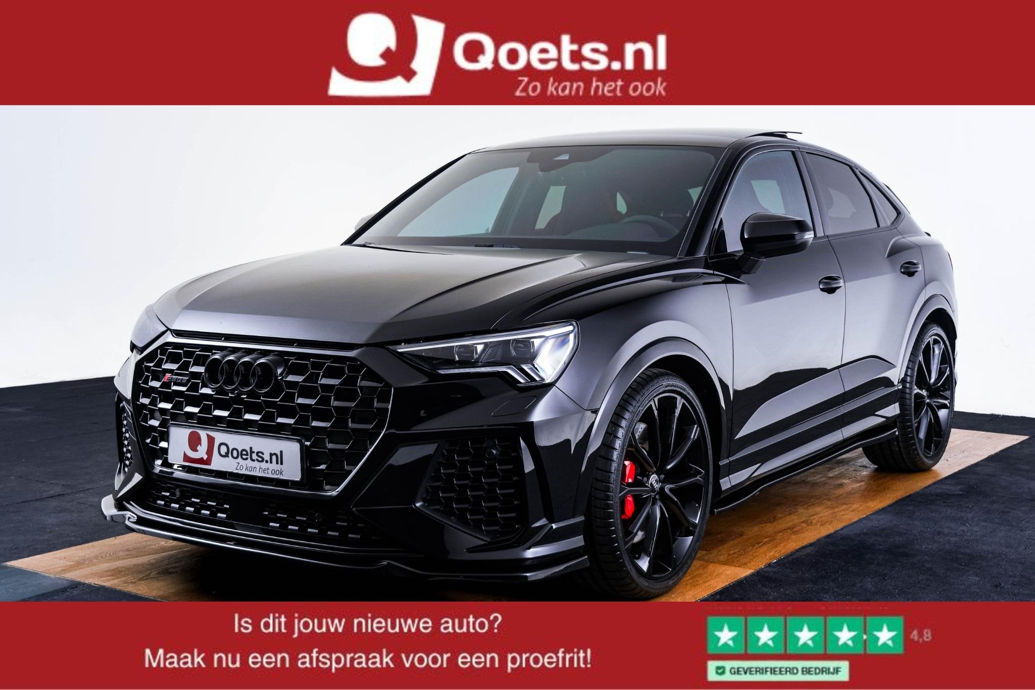 Audi RS Q3 Sportback 2.5 TFSI Panoramadak - Sportuitlaat - R, Auto's, Audi, Automaat, 12 maanden, Gebruikt, 1675 kg