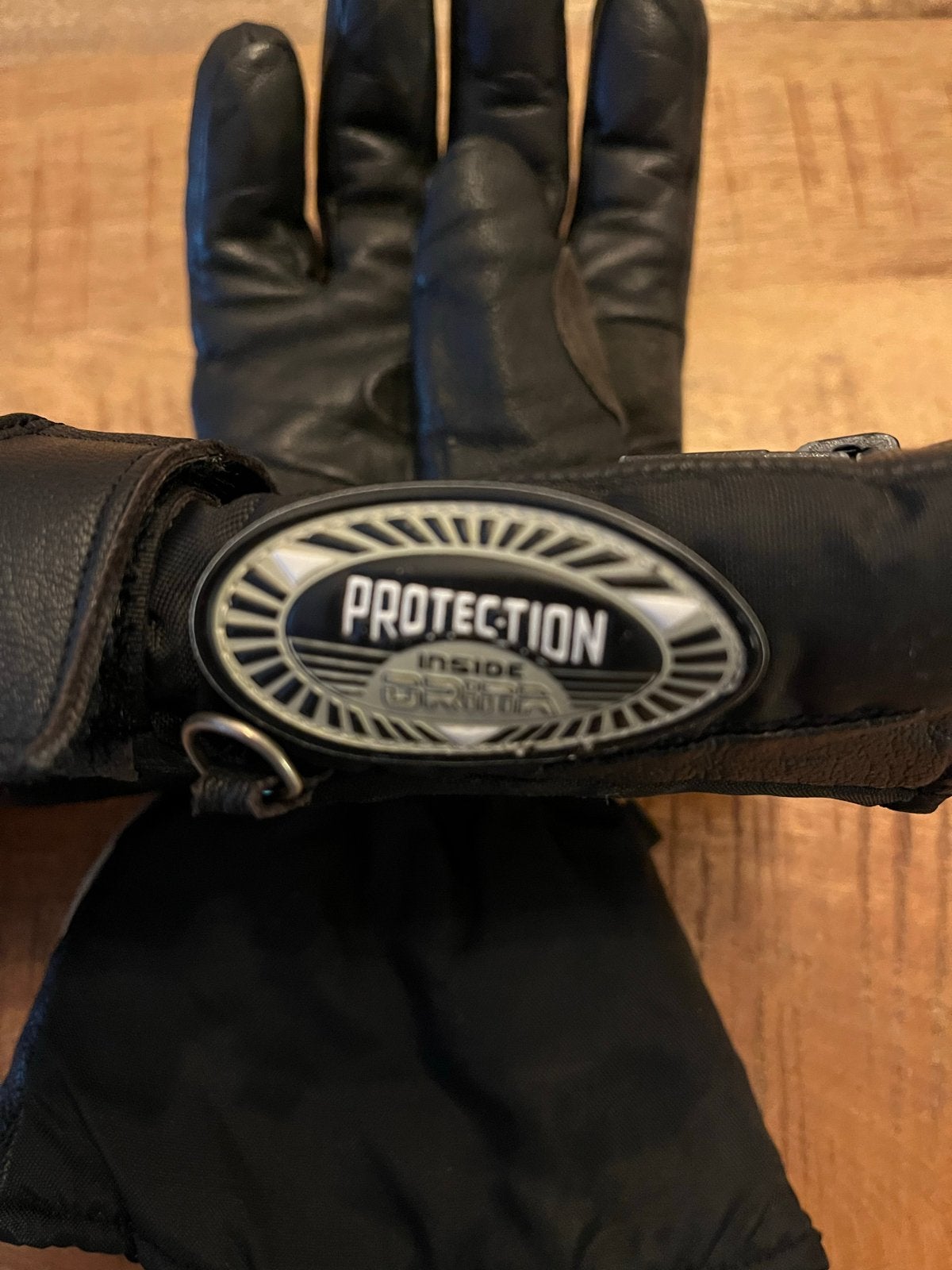 Zwarte motorhandschoenen met bescherming maat M, Ophalen of Verzenden, Tweedehands, Overige typen