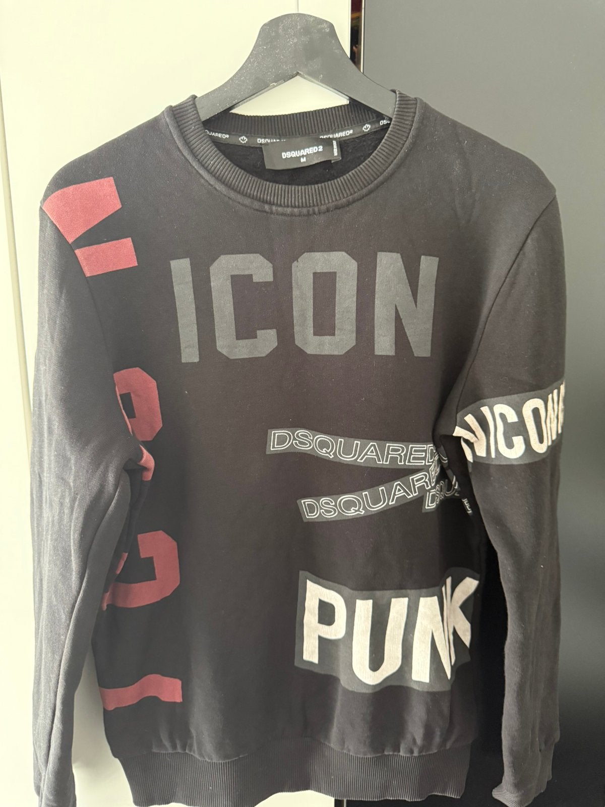 Dsquared2 Trui Met ICON-Print, Ophalen of Verzenden, Nieuw, Maat 48/50 (M), Zwart
