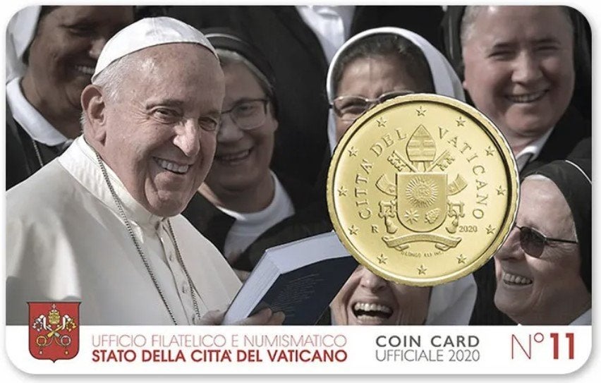 Coincard Vaticaanstad 2020, Ophalen of Verzenden, Vaticaanstad, 50 cent, Setje