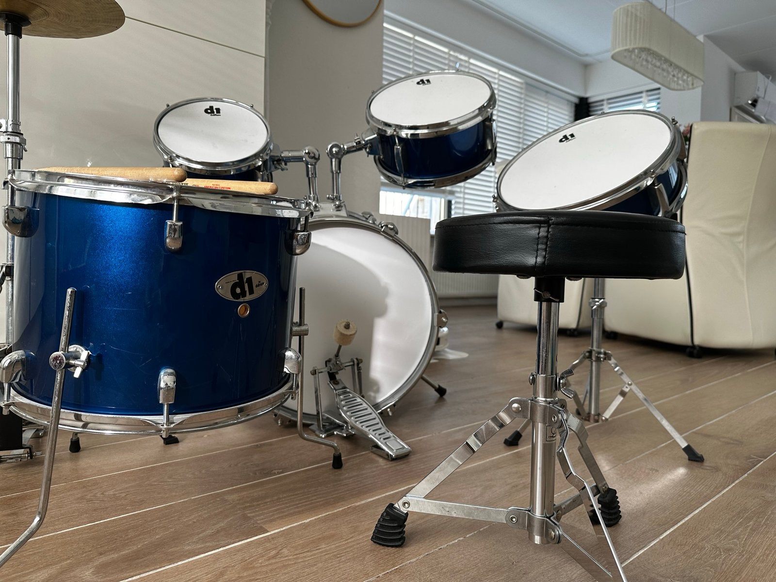 D1 Drumstel voor beginners - Compleet en in goede staat, Ophalen of Verzenden, Gebruikt
