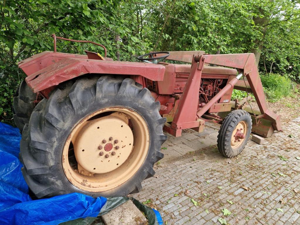 Hanomag tractor met voorlader, oldtimer met kenteken, Zakelijke goederen, Agrarisch | Tractoren, Ophalen, Oldtimer, Tot 80 Pk