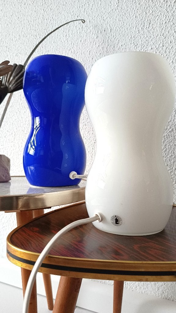 IKEA glazen Kvintant tafellampen (model B9612) - bedlampen, Huis en Inrichting, Ophalen, Gebruikt, Glas