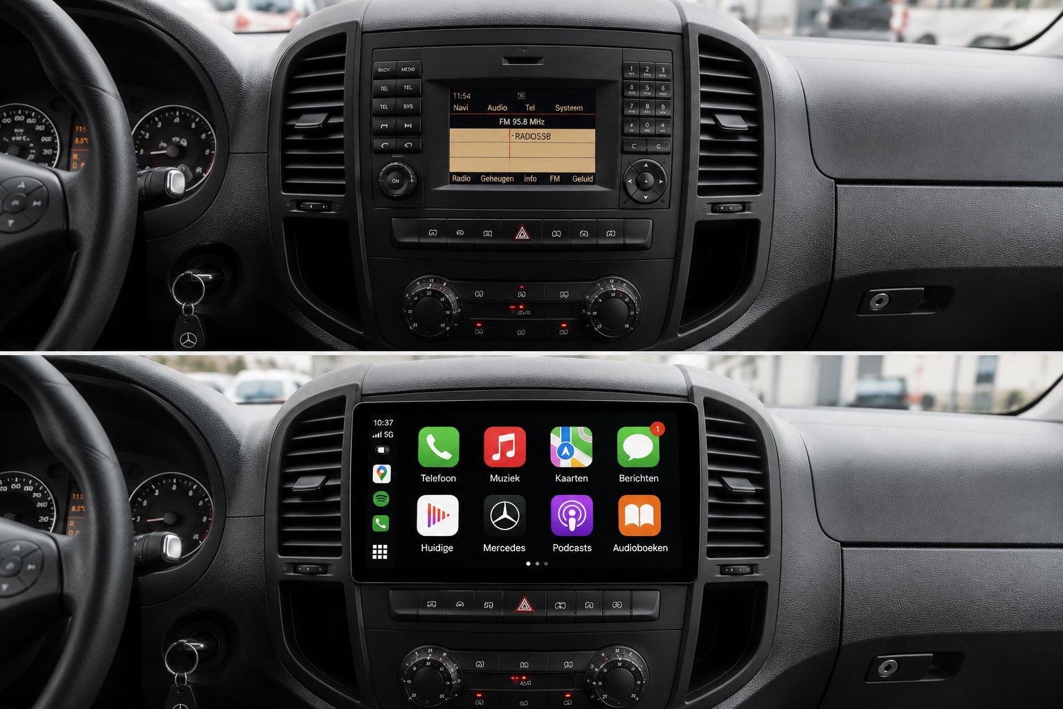 Mercedes Vito CarPlay & Android Auto Inbouw, Auto diversen, Autoradio's, Ophalen, Nieuw