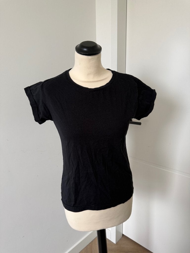 Heel goed zwart Vanilia t-shirt top shirt XS 34 36 rond hals, Kleding | Dames, Vanilia, Zwart, Ophalen of Verzenden, Zo goed als nieuw