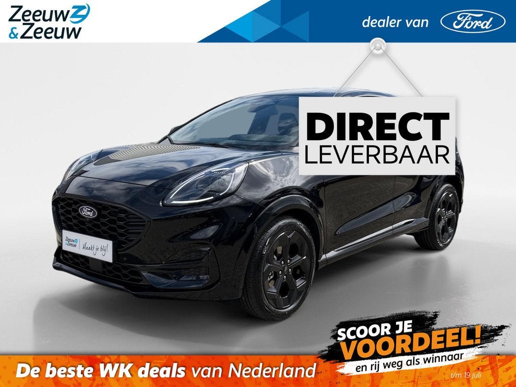 Ford Puma 1.0 EcoBoost Hybrid BlueCruise Edition | €5.000., 12 maanden, Puma, Euro 6, Leder en Stof