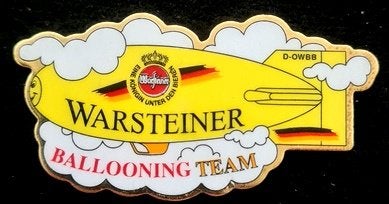 Warsteiner Ballooning Team pin, Verzamelen, Verzenden, Nieuw, Merk, Speldje of Pin