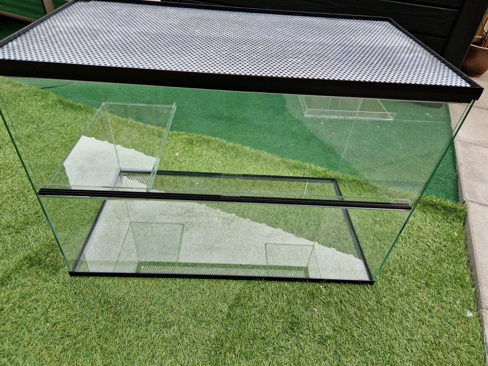 NIEUW Gerbilshop Queenies Hamsterkooi van glas 73×51,5×40 cm, Kooi, Muis, Minder dan 75 cm, Zo goed als nieuw