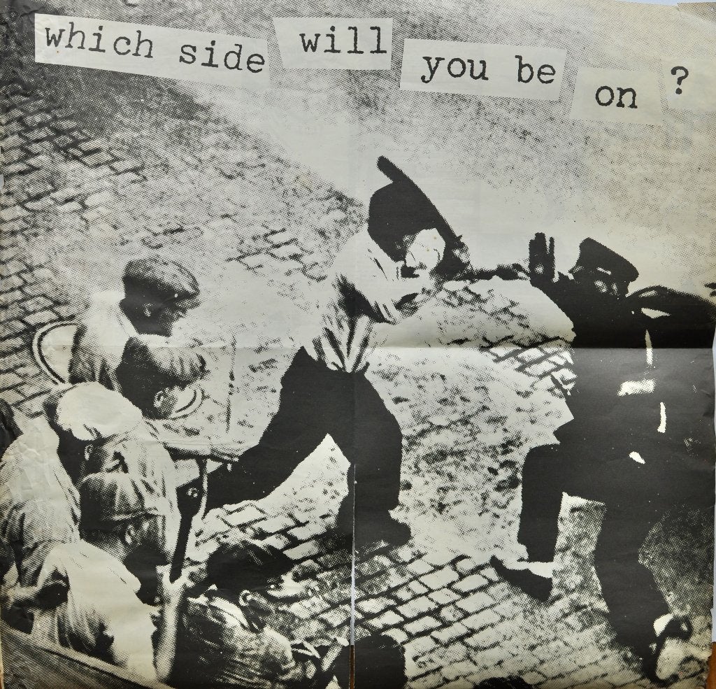 Rondos - Which Side Will You Be On? Fold-around poster only., Boeken, Tijdschriften en Kranten, Gelezen, Overige typen, Verzenden