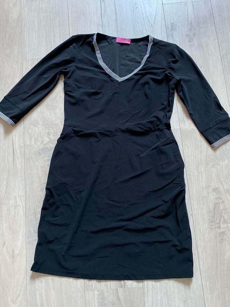Zgan Studio Anneloes tracel jurkje s, Kleding | Dames, Maat 38/40 (M), Zwart, Ophalen of Verzenden, Zo goed als nieuw
