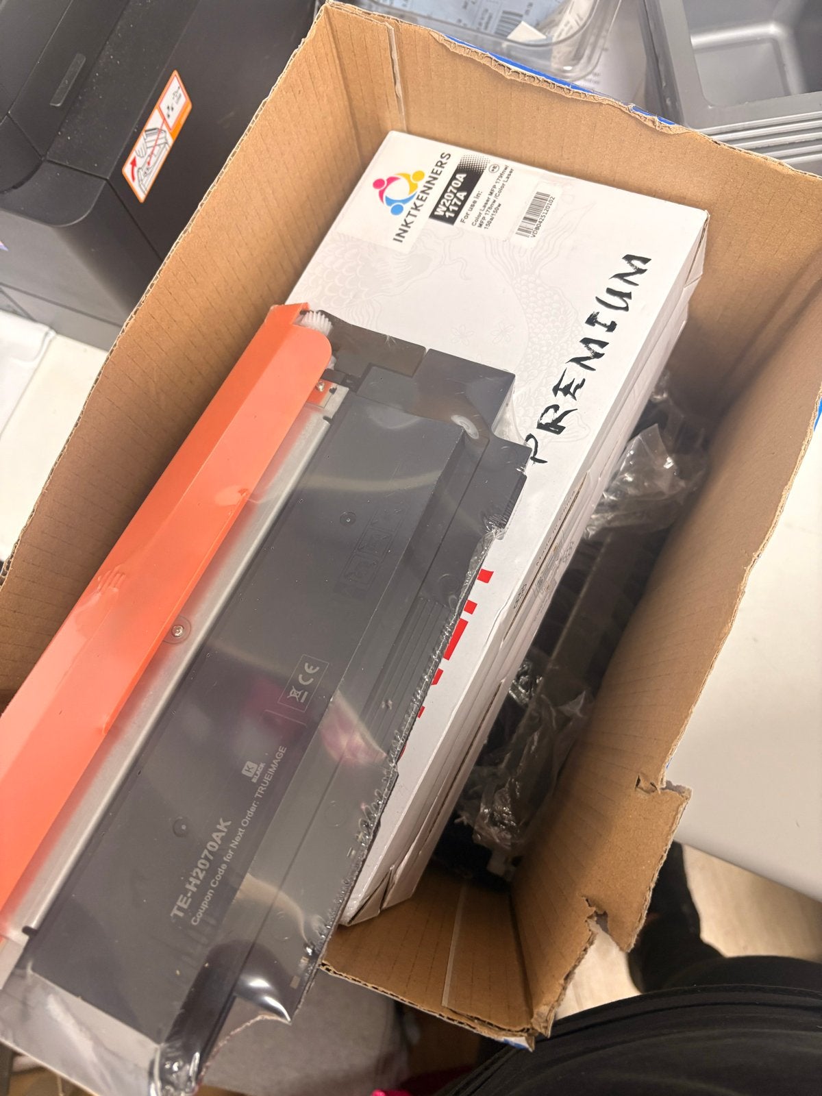 HP Color Laser 150 cartridges: 2 zwart en aangebroken kleur, Computers en Software, Ophalen of Verzenden, Nieuw, Toner