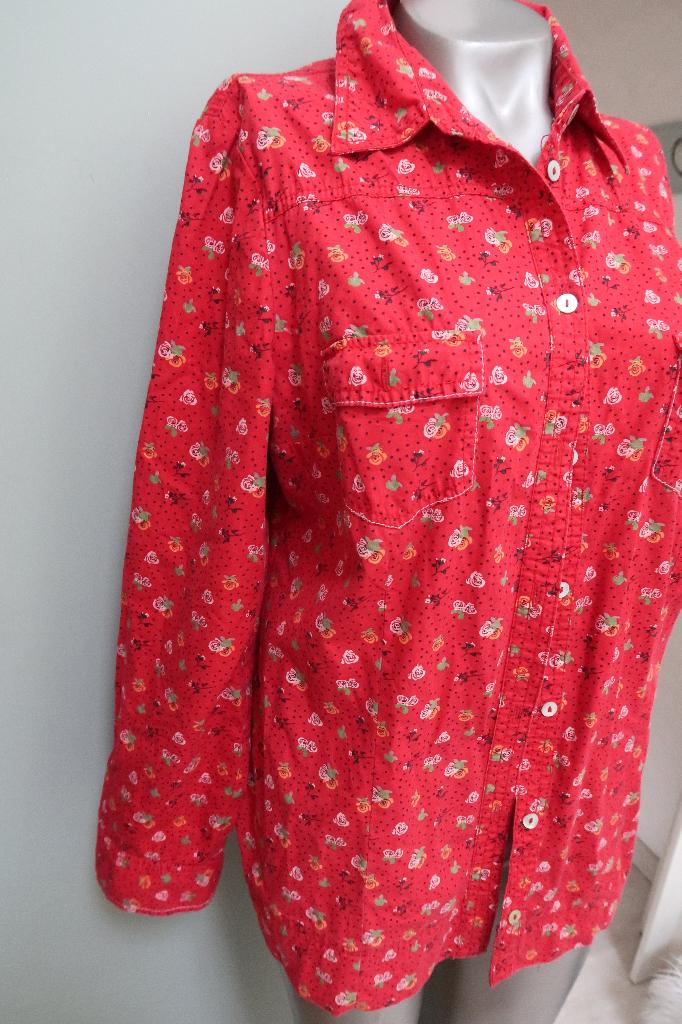 Ulla Popken mooie rode blouse L, Maat 42/44 (L), Ulla Popken, Ophalen of Verzenden, Zo goed als nieuw