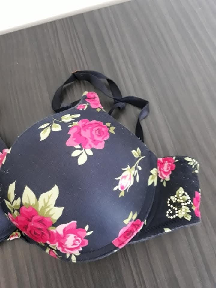 Hunkemoller beugel bh maat 75 b gebloemd blauw/roze., Hunkemöller, Ophalen of Verzenden, Blauw, BH
