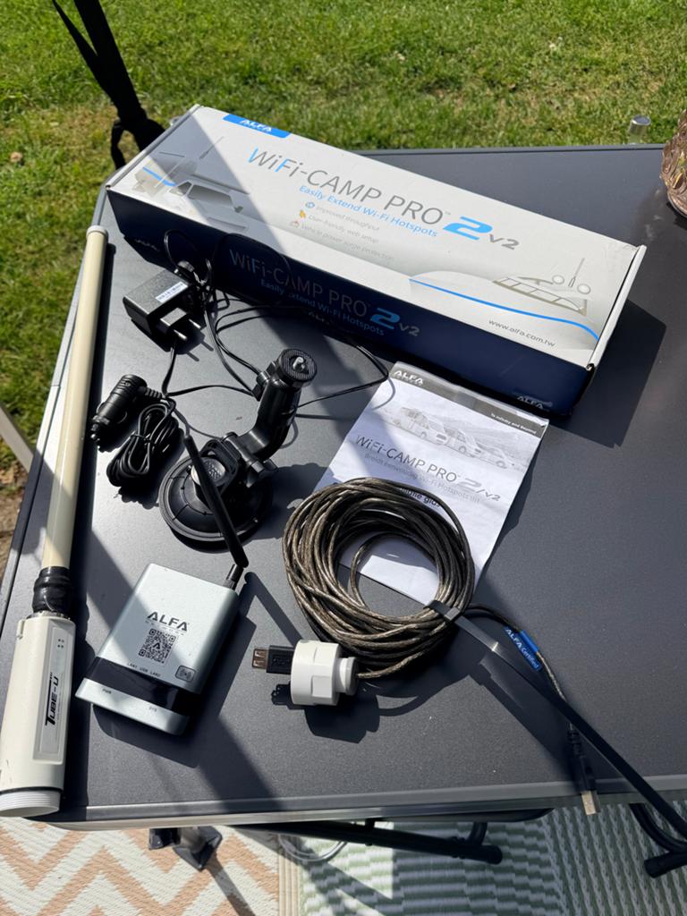 Wifi-camp pro 2 v2 - Complete WiFi-versterker set, Ophalen of Verzenden, Gebruikt, Router
