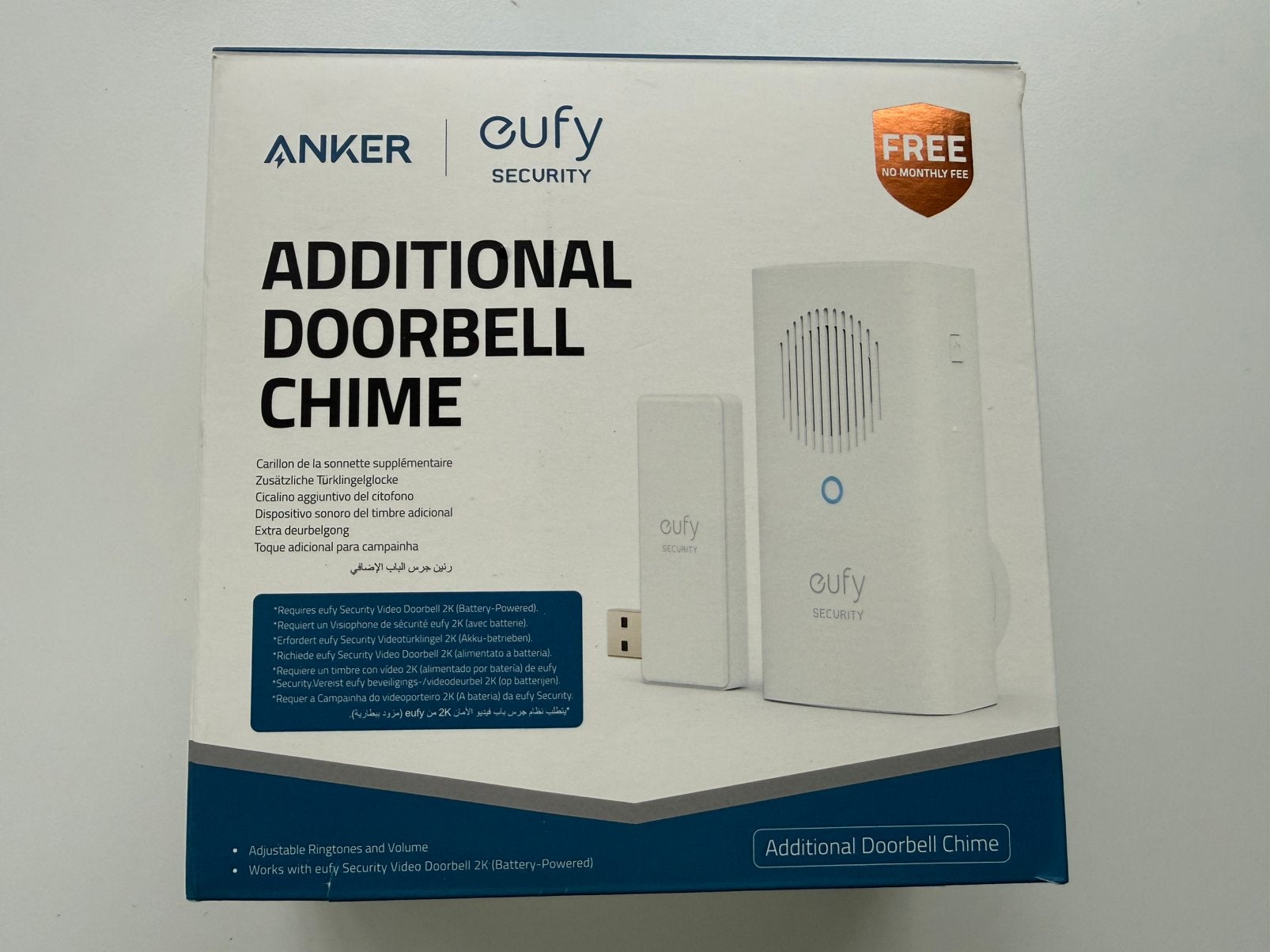 Eufy deurbel chime, Ophalen of Verzenden, Nieuw