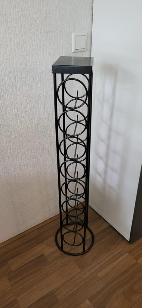 Metalen flessenrek, Huis en Inrichting, Woonaccessoires | Wijnrekken, Gebruikt, 5 tot 15 flessen, Ophalen of Verzenden, Metaal