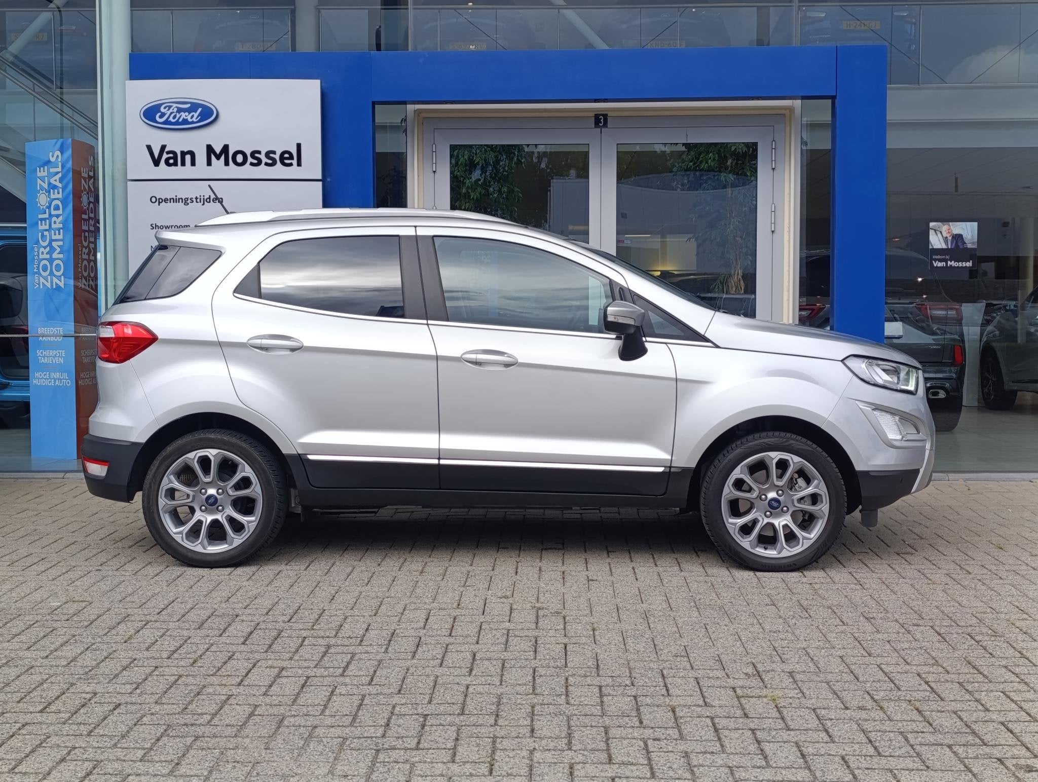 Ford EcoSport 1.0 EcoBoost Titanium | Stoel/stuur voorruitve, Auto's, Voorwielaandrijving, 12 maanden, 125 pk, Gebruikt