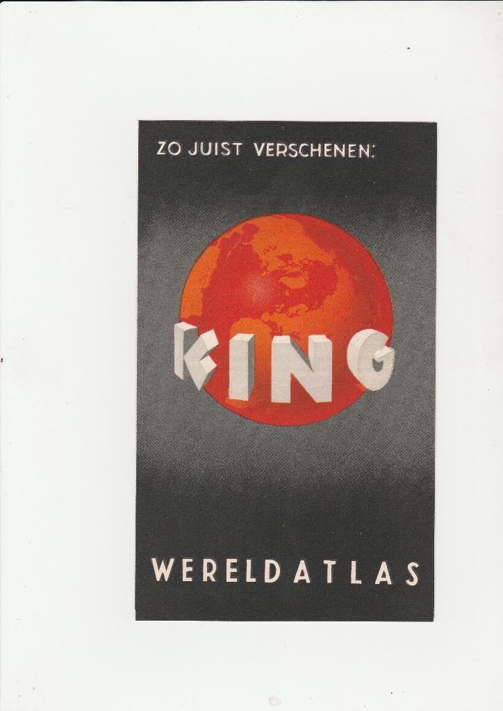 Folder King Wereldatlas, Verzamelen, Merken en Reclamevoorwerpen, Nieuw, Overige typen, Verzenden