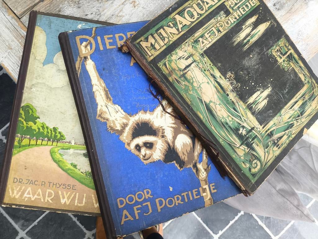 Vintage boeken van Portielje en Thijsse - oa over Artis, Antiek en Kunst, Ophalen of Verzenden, AFJ Portielje, Dr. Jac. P. Thijsse