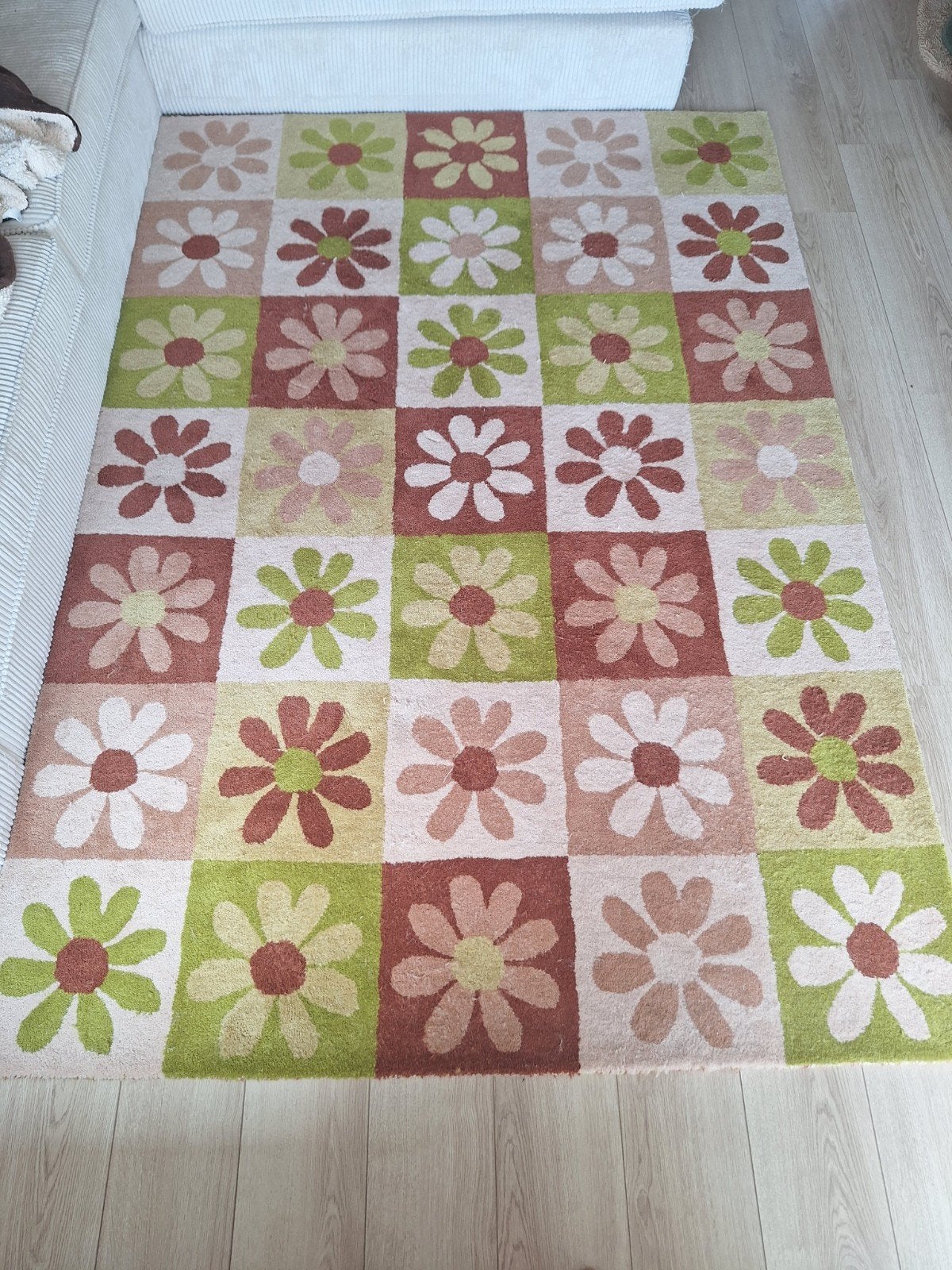 Vloerkleed Isanti Bloem Multicolor 160x230, Ophalen, 150 tot 200 cm, 200 cm of meer, Crème