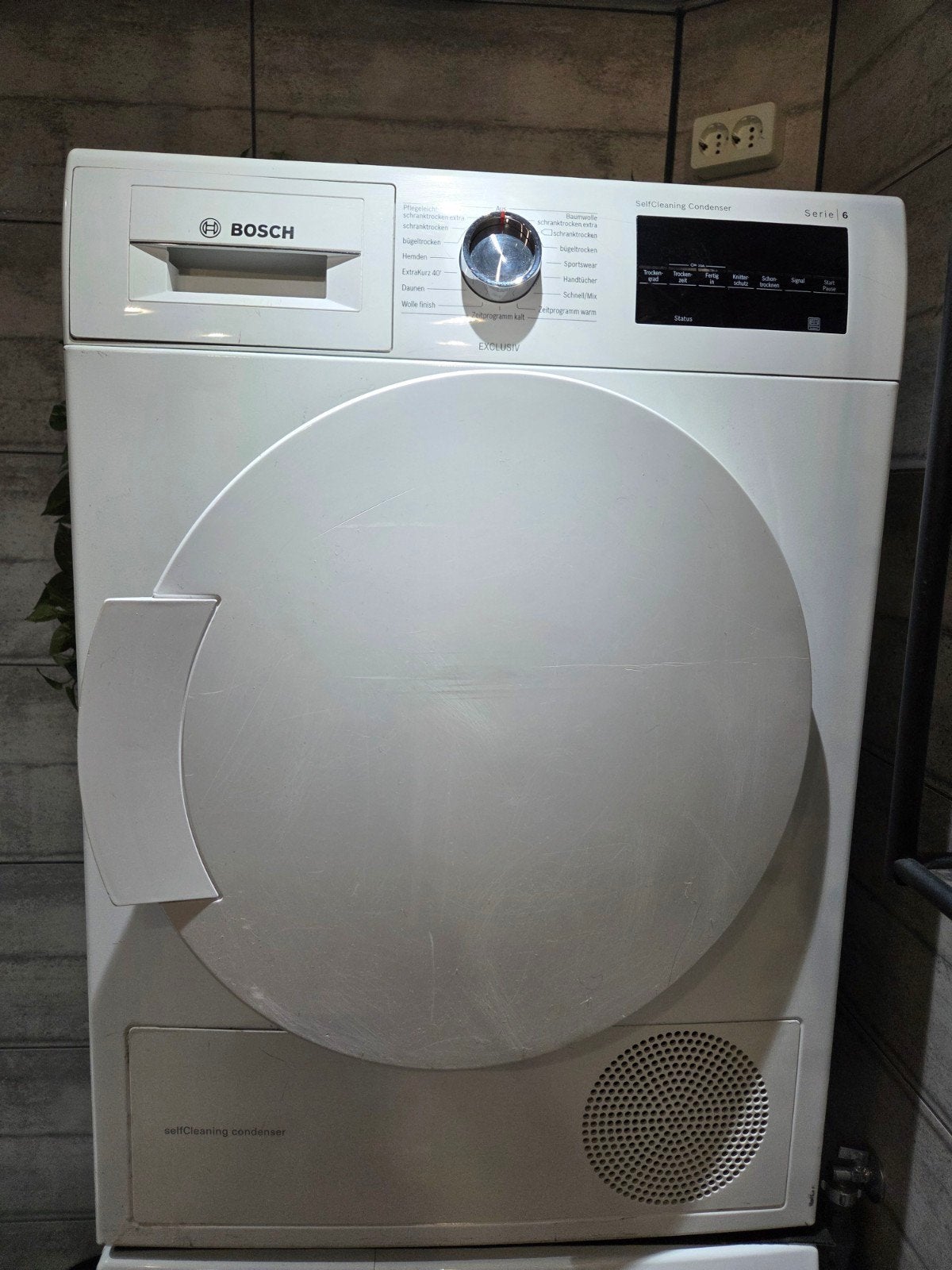 Bosch Serie 6 SelfCleaning warmtepomp Wasdroger, Ophalen, Gebruikt, 8 tot 10 kg, Voorlader
