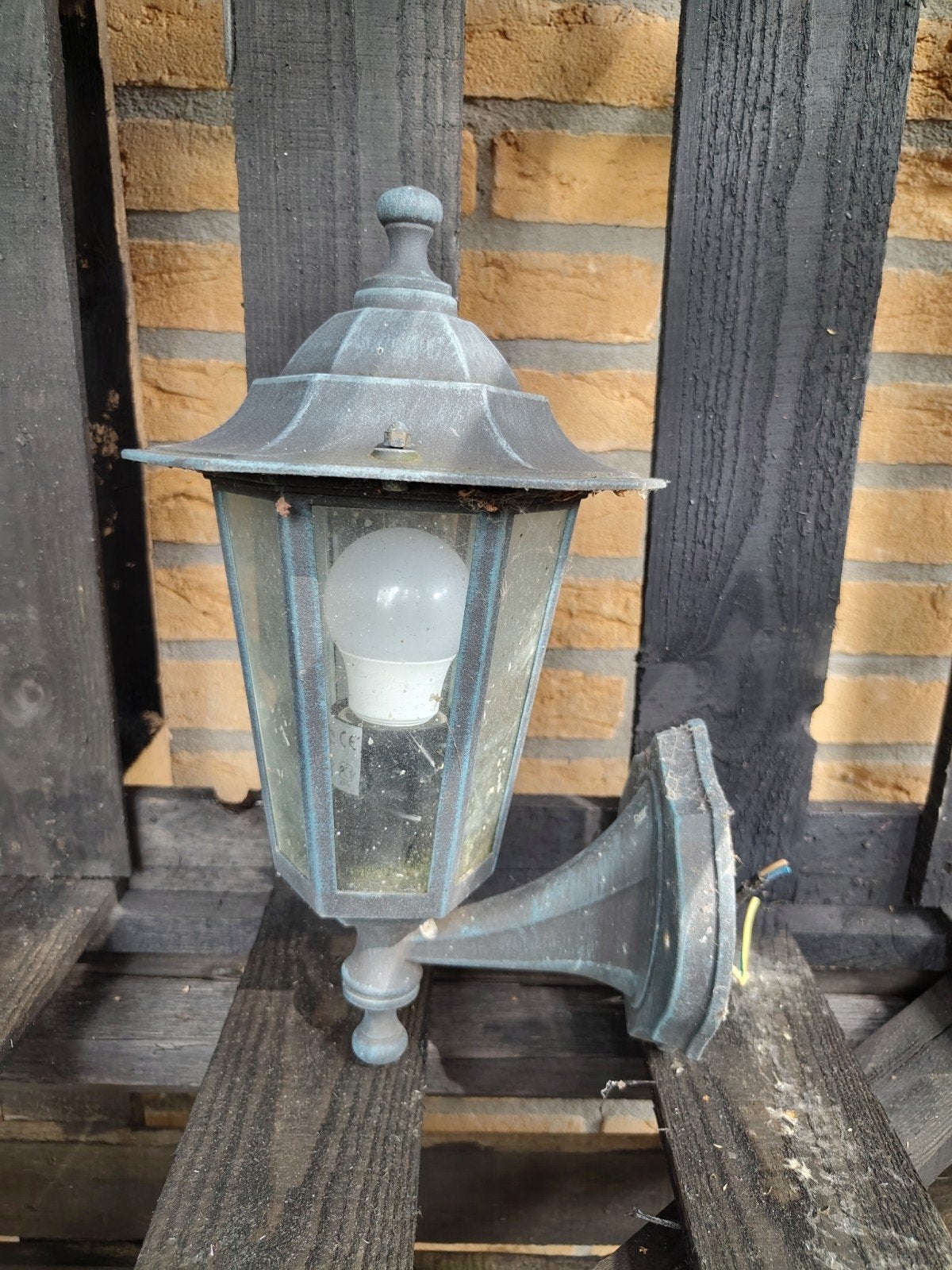 Antieke buitenlamp - Klassieke wandlamp voor buiten, Tuin en Terras, Buitenverlichting, Ophalen, Gebruikt