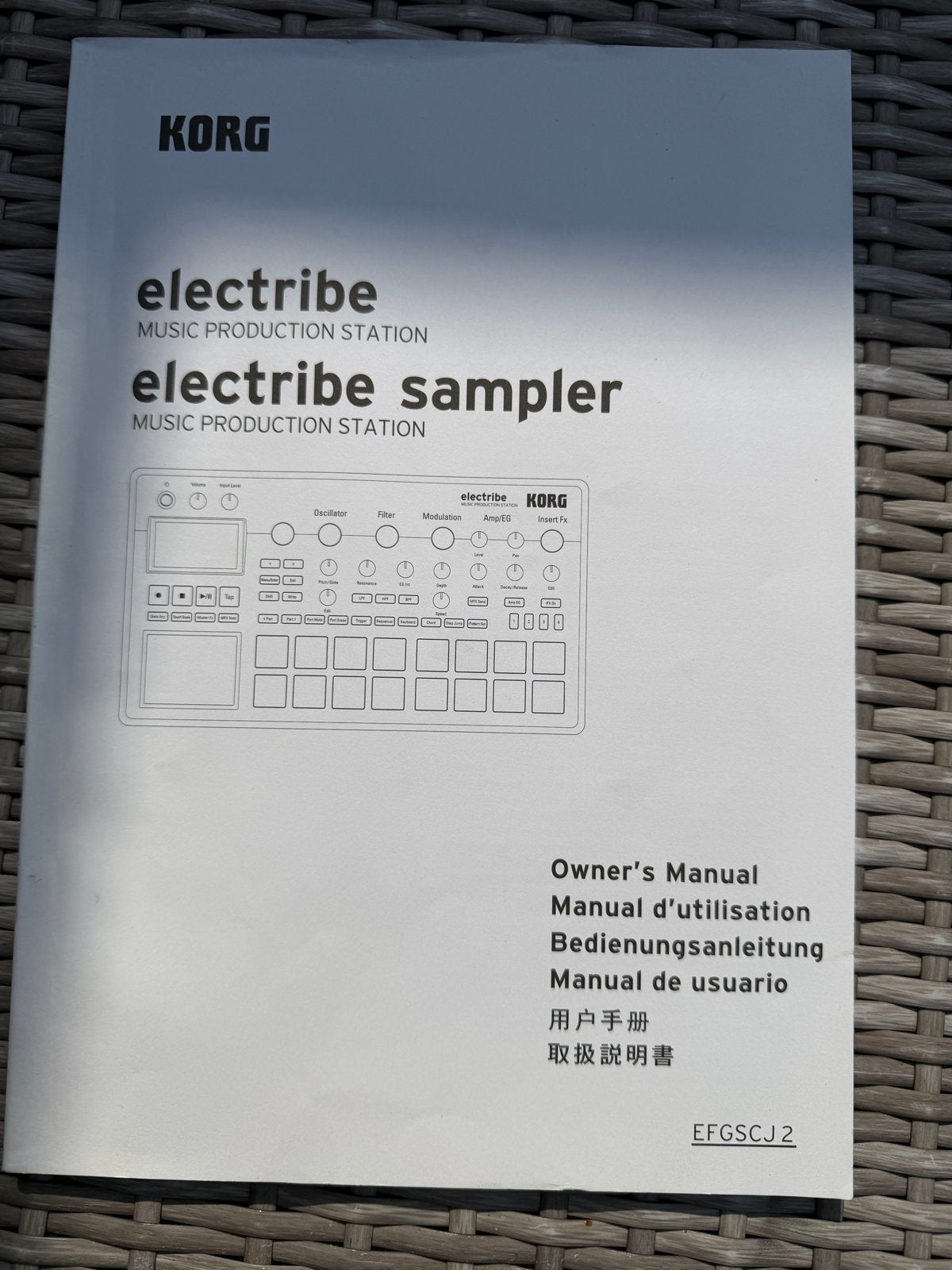 Korg Electribe Sampler Handleiding - Music Production Statio, Muziek en Instrumenten, Ophalen of Verzenden, Zo goed als nieuw