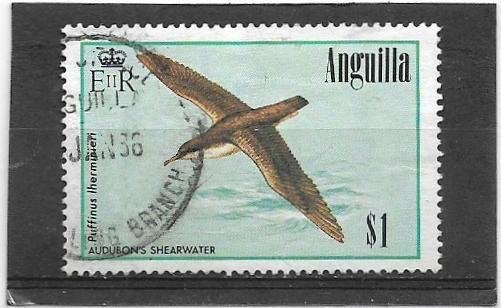 Anguilla 1985 Birds - Audubon's Shearwater $1, Verzenden, Gestempeld, Midden-Amerika