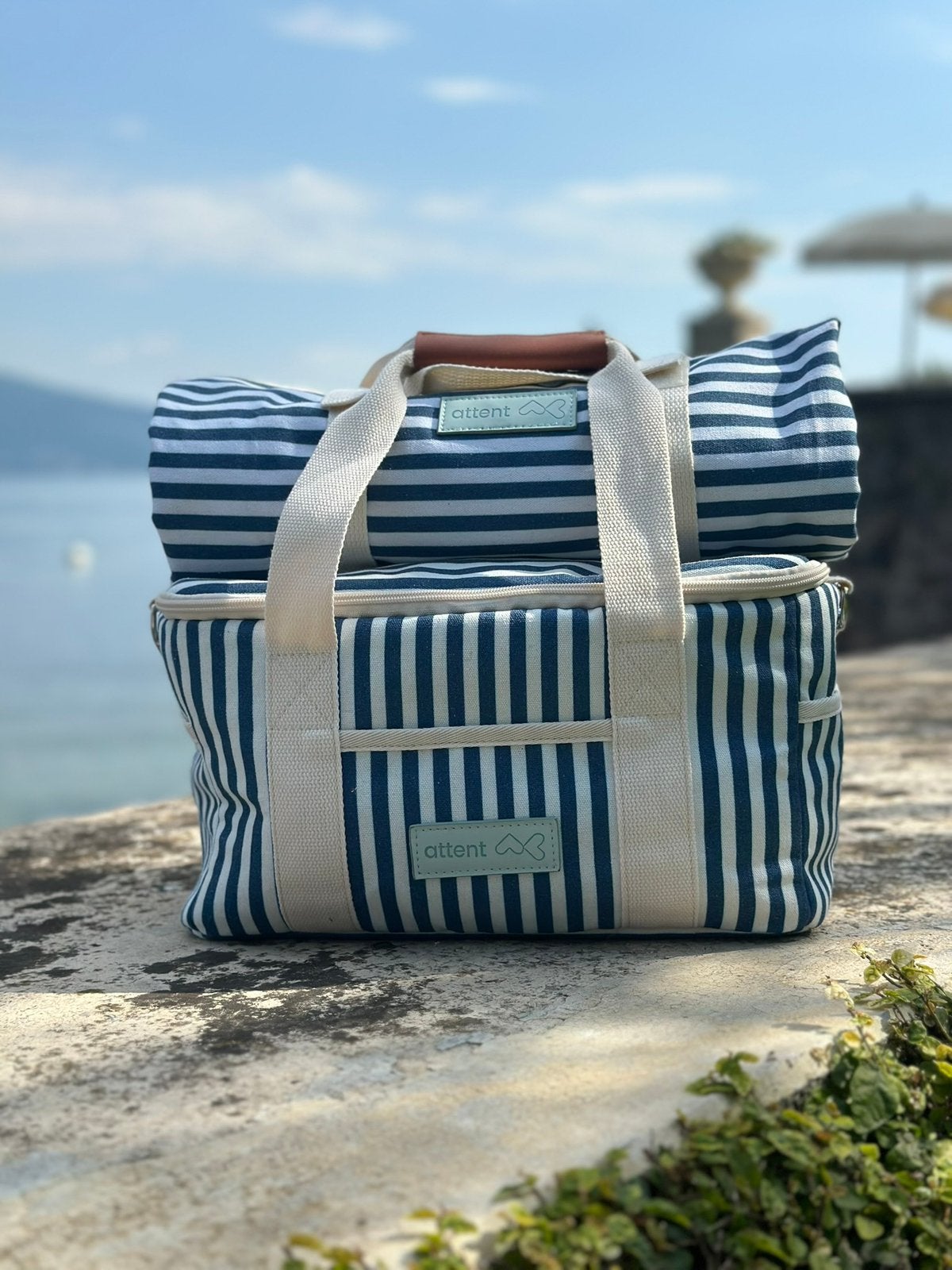 Picknick Set blauw wit, Hobby en Vrije tijd, Picknickmanden, Ophalen of Verzenden, Nieuw, Zonder inhoud