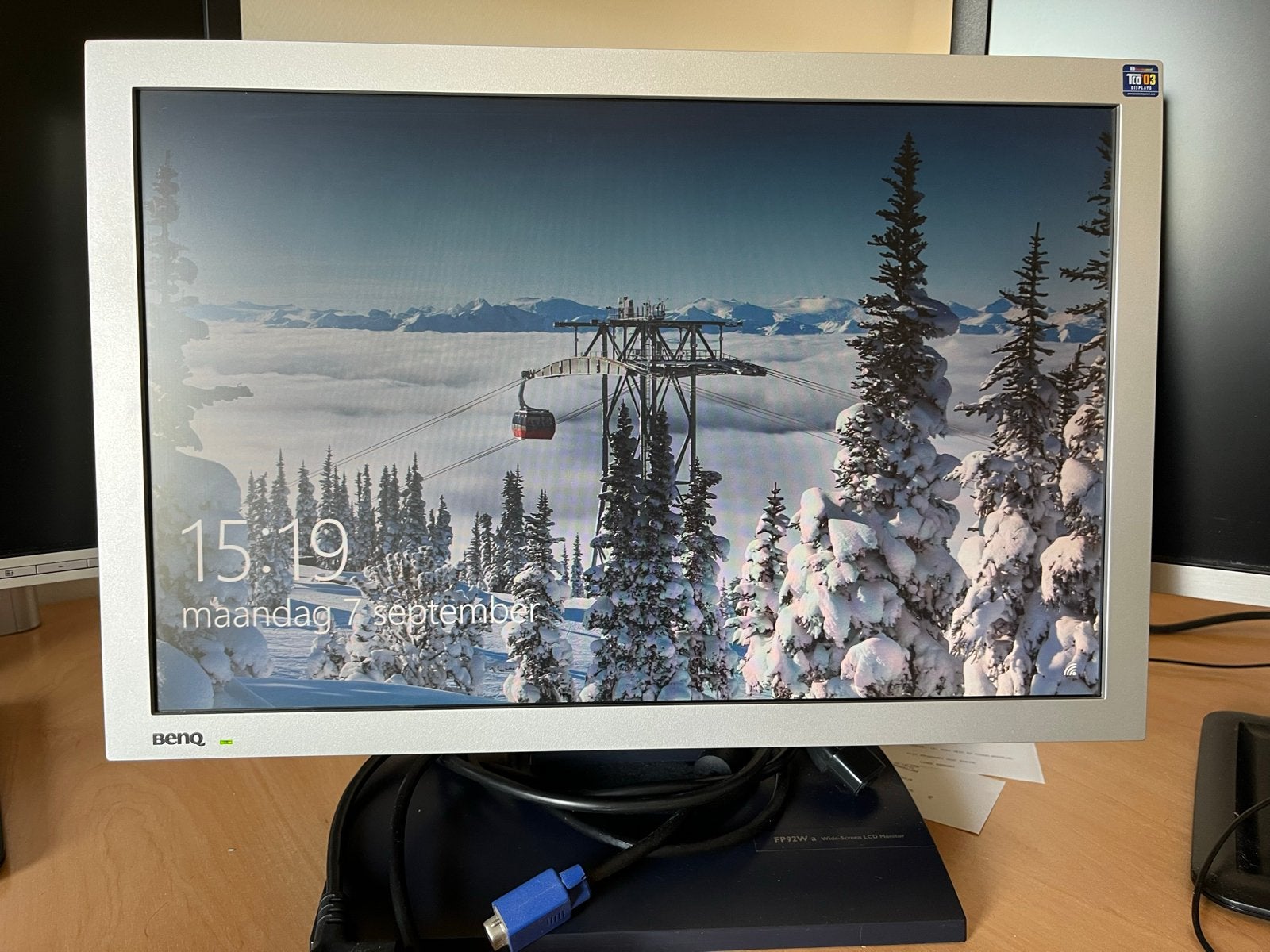 BenQ FP92W 19 inch breedbeeld LCD monitor, BENQ, Gebruikt, Ophalen of Verzenden, Overige resoluties