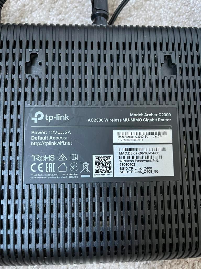 TP Link Archer C2300, Computers en Software, Routers en Modems, Gebruikt, Router, Ophalen of Verzenden
