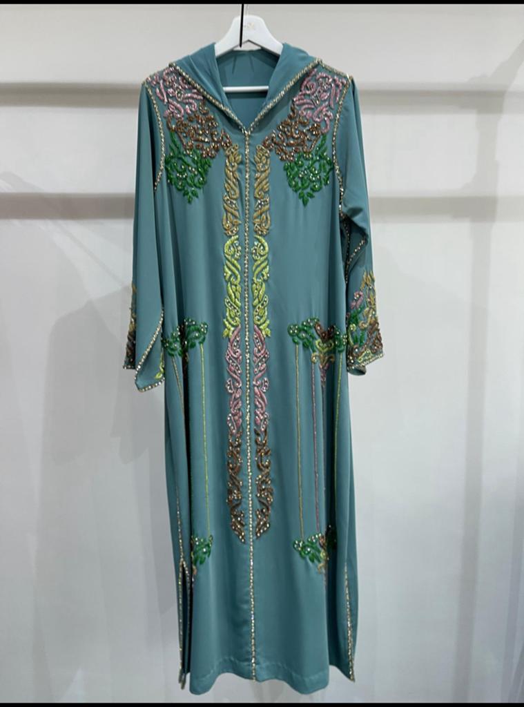 Te koop Marokkaanse Kaftan, Ophalen of Verzenden, Zo goed als nieuw, Maat 46/48 (XL) of groter, Onder de knie