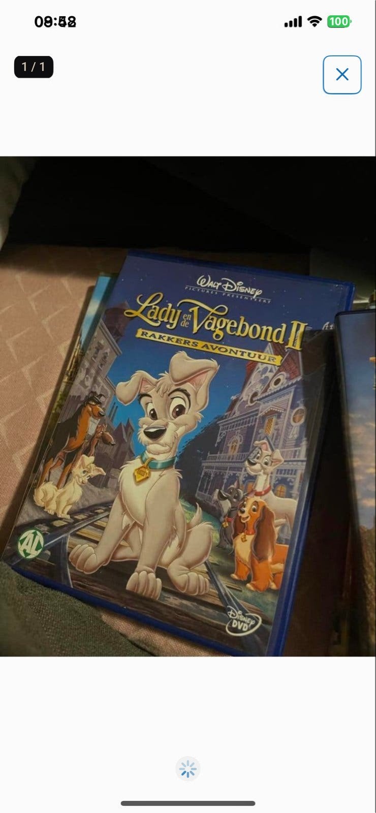 Lady en de Vagebond II: Rakker's Avontuur Disney DVD, Gebruikt, Animatie, Alle leeftijden, Amerikaans