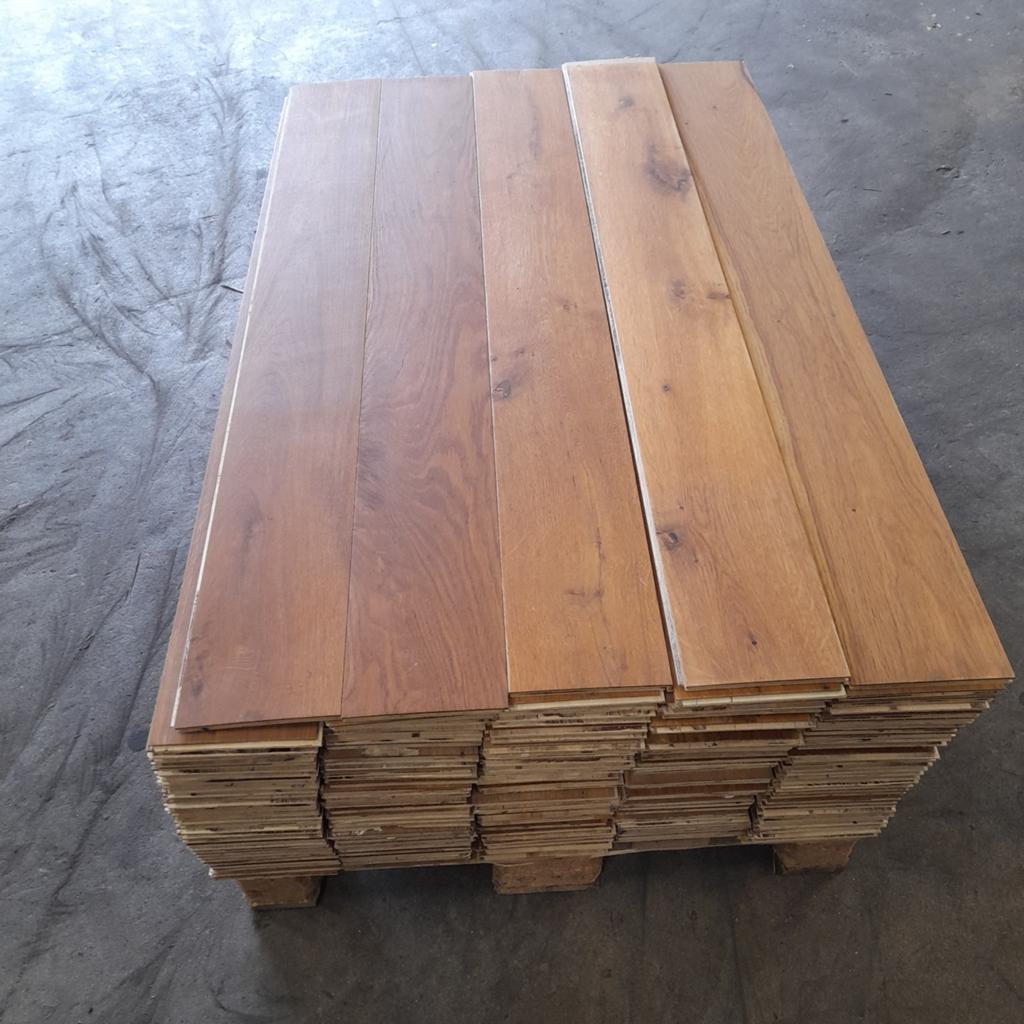 Eiken vloer lamelparket 32 m2 vloerdelen 15 cm breed, Doe-het-zelf en Verbouw, Ophalen, Vloerdelen of -planken, 10 m² of meer