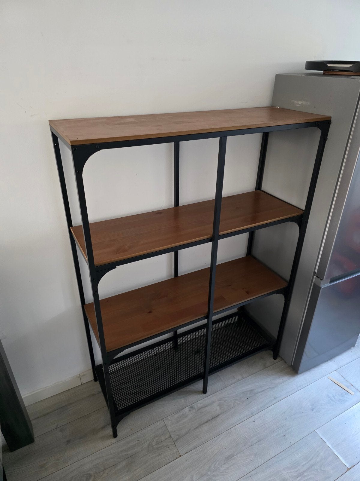 IKEA Stellingkast met 3 planken en gaasbodem, Huis en Inrichting, Ophalen, Gebruikt