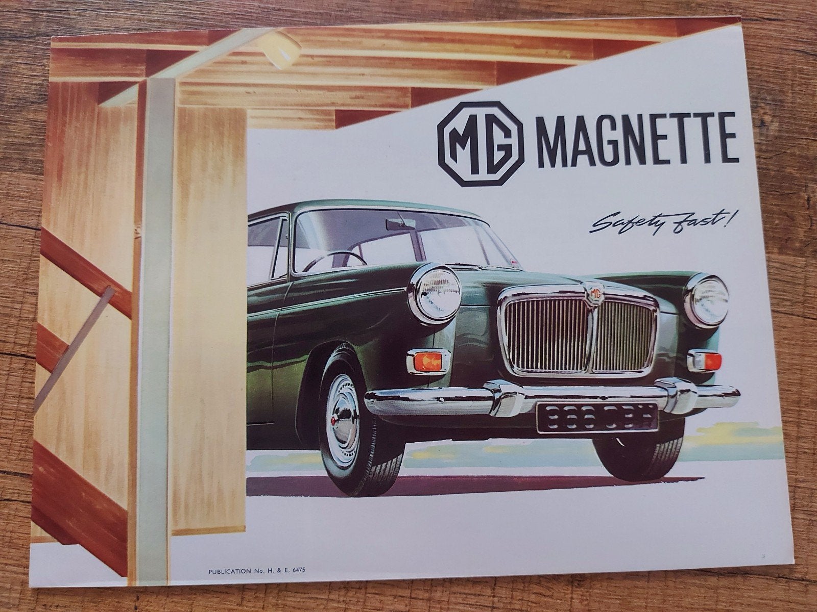 1964 keurige MG Magnette folder Engelstalig, Ophalen of Verzenden, Zo goed als nieuw, Overige merken