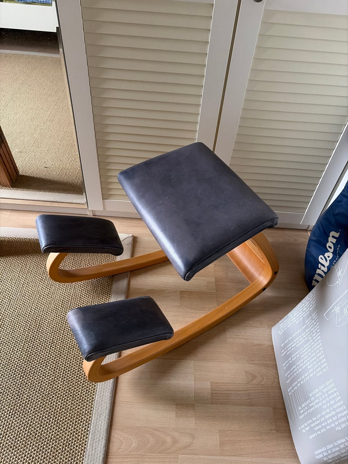 Stokke Variable Balans Kniestoel - Ergonomisch Design, Ophalen, Gebruikt, Blauw, Eén
