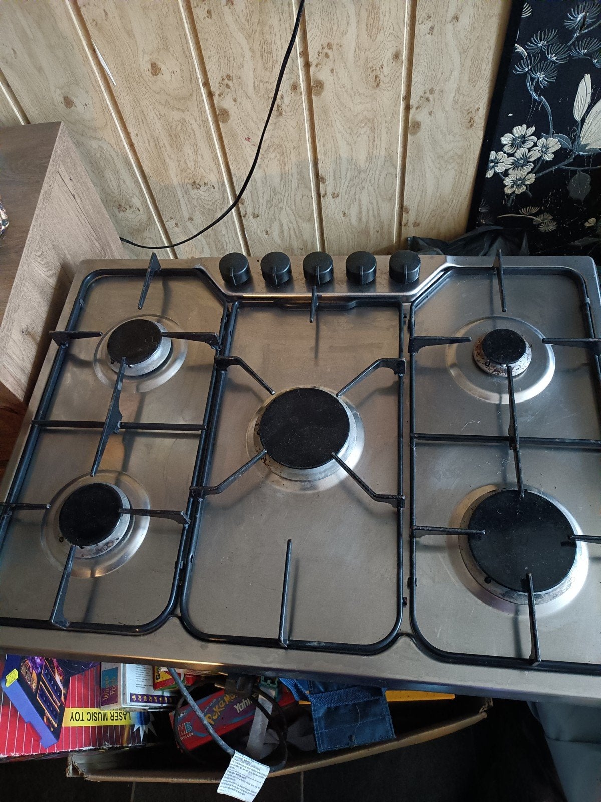 5 pits gasstel, Witgoed en Apparatuur, Kookplaten, Ophalen of Verzenden, Vrijstaand, Gas, 4 kookzones