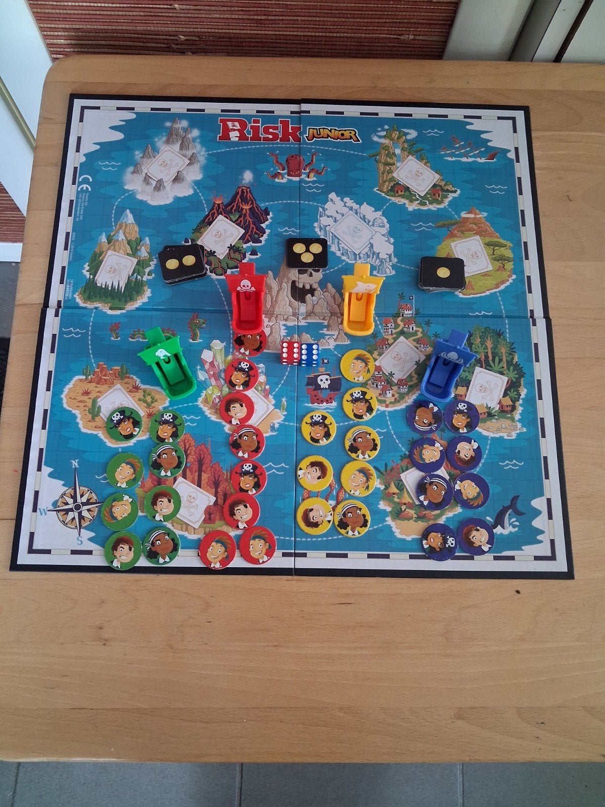Risk Junior Bordspel - Compleet met alle spullen, Drie of vier spelers, Ophalen, Gebruikt, Hasbro Gaming