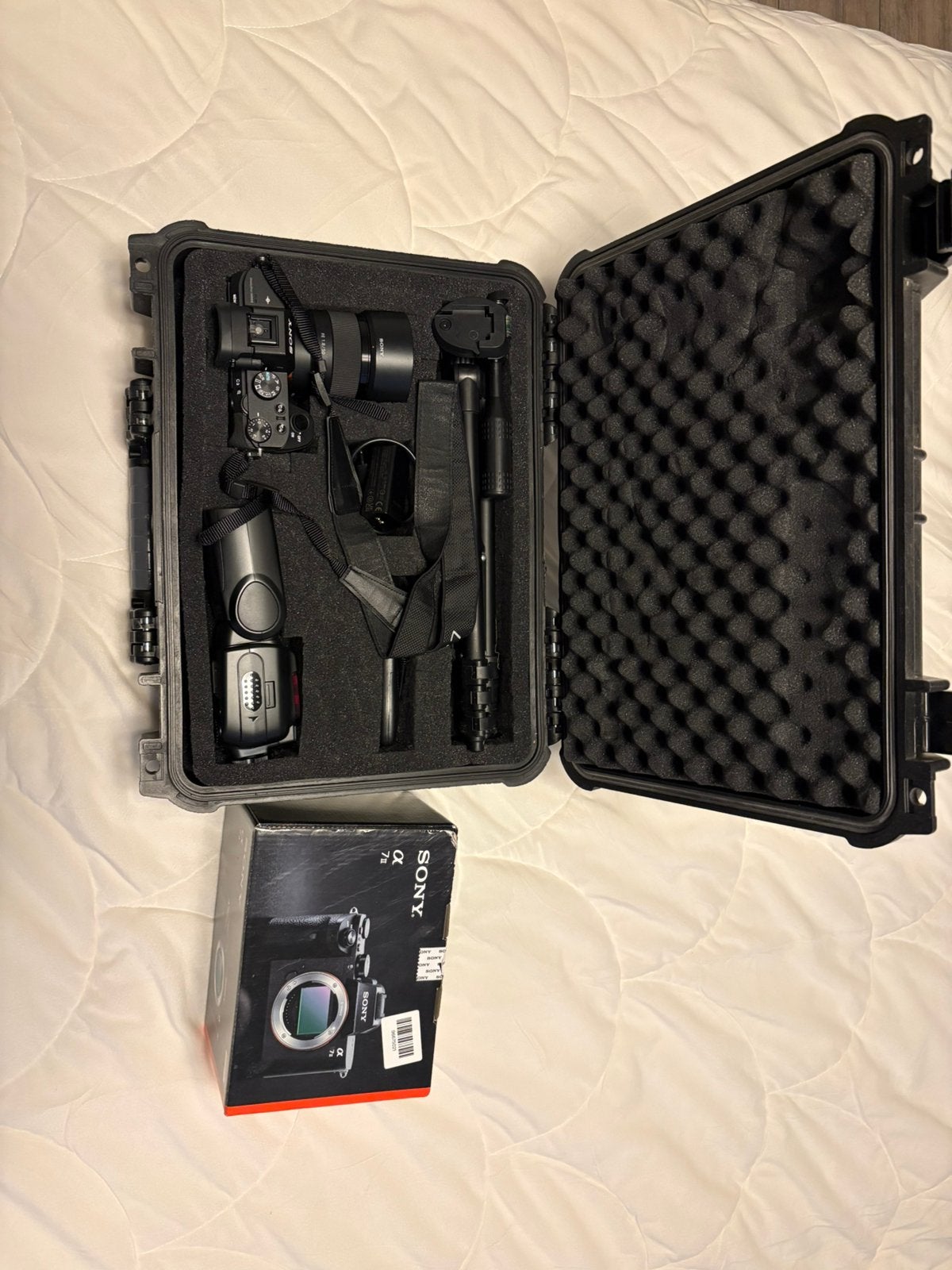Sony A7ii (2414 Clicks) + lens, flitser, zelfontspanner, Sony, Camera, Ophalen of Verzenden, Zo goed als nieuw