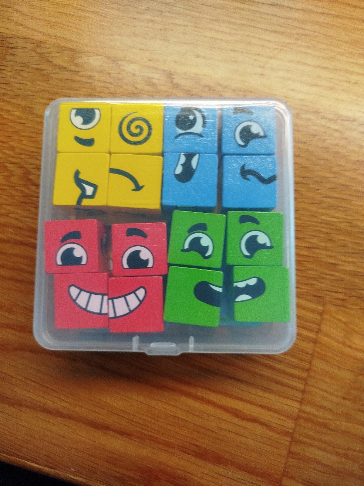 Houten gezichtjes puzzel voor kinderen, Ophalen of Verzenden