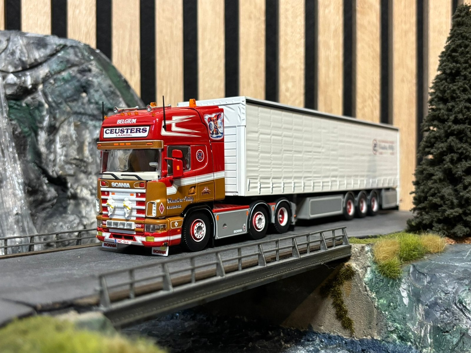 Tekno Scania Willy Ceusters, Ophalen of Verzenden, Zo goed als nieuw, Bus of Vrachtwagen, Tekno
