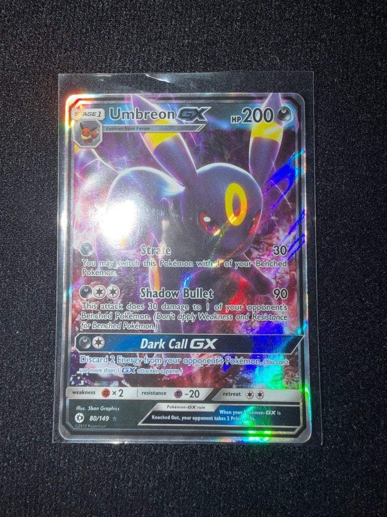 Umbreon GX 80, Ophalen of Verzenden, Nieuw, Losse kaart, Foil