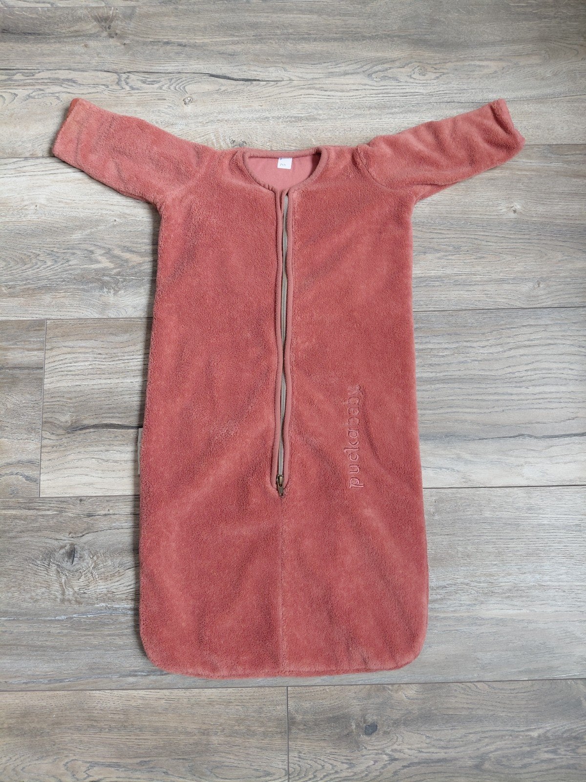 Puckababy newborn bag, teddy Earth, lichte gebruikerssporen, Kinderen en Baby's, Ophalen of Verzenden, Slaapzak, Puckababy