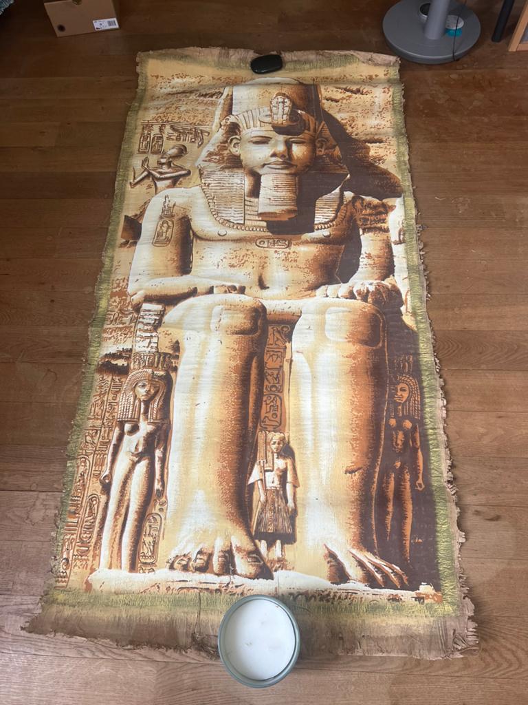 Papyrus Egyptisch kunstwerk 185 bij 90 cm, Ophalen