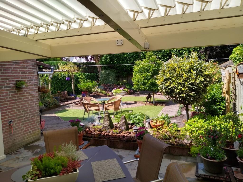Lamellendak overkapping, Tuin en Terras, Overkappingen, Ophalen, Gebruikt, Veranda