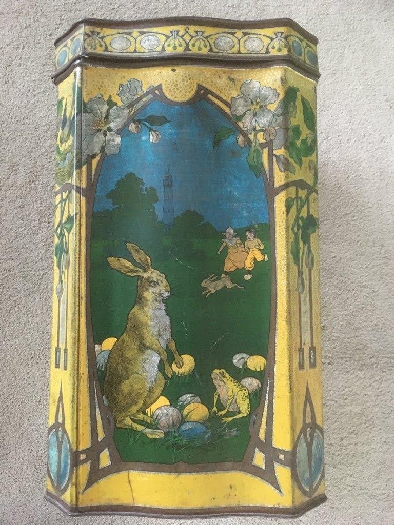 jugendstil blikken doos, Verzamelen, Ophalen of Verzenden, Zo goed als nieuw, Overige