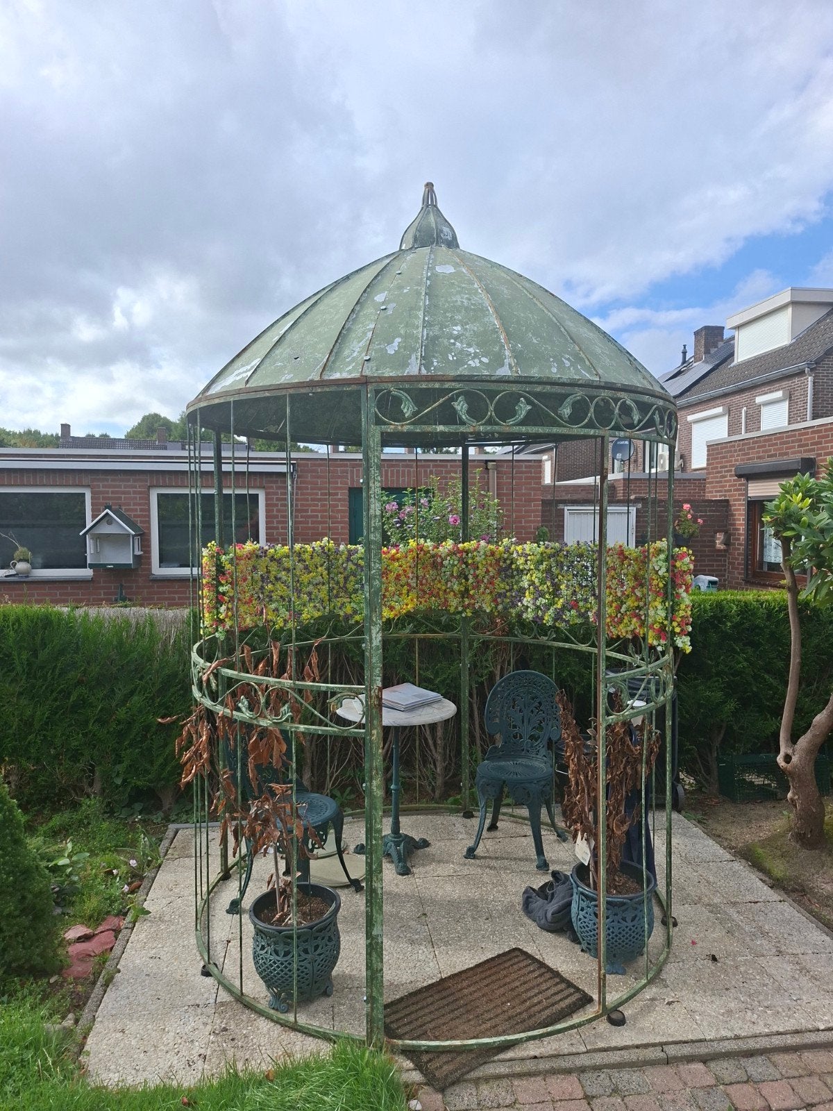 Smeedijzeren Prieel - Brocante Stijl, Ophalen of Verzenden, Gebruikt